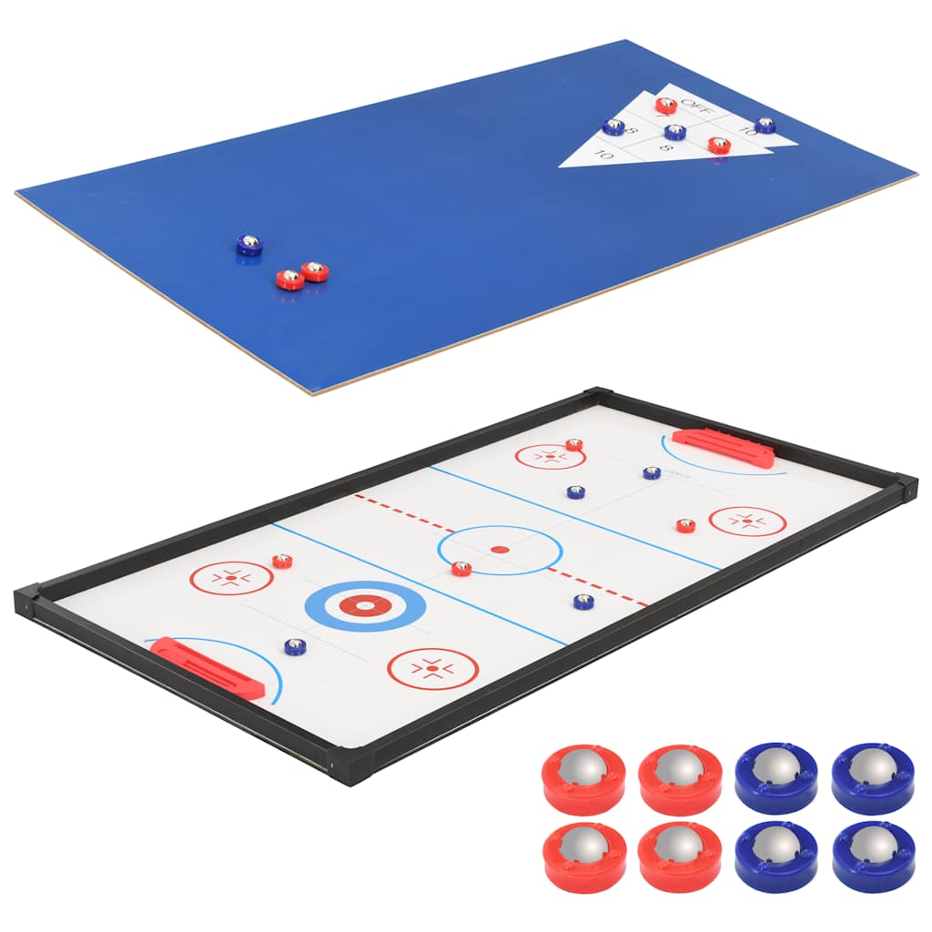 91945 vidaXL 15-in-1 Multi Game Table 121x61x82 cm Black