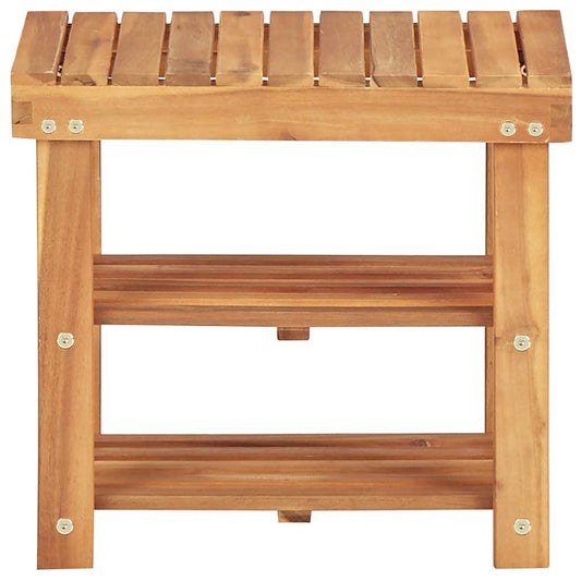 45929 vidaXL Shoe Rack 50x32x45 cm Solid Acacia Wood