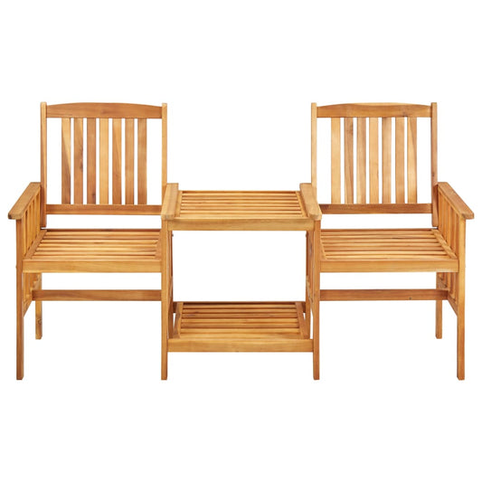 45933 vidaXL Garden Chairs with Tea Table 159x61x92 cm Solid Acacia Wood