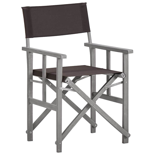 45950 vidaXL Director's Chairs 2 pcs Solid Acacia Wood