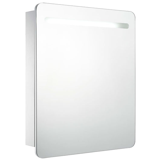 vidaXL Bathroom Cabinet | White and silver