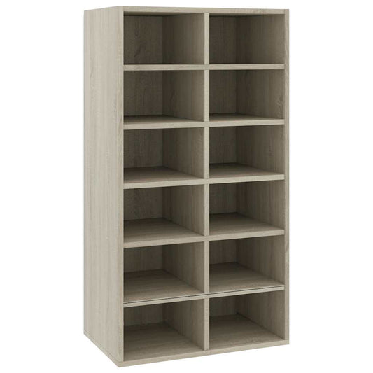 800399 vidaXL Shoe Rack Sonoma Oak 54x34x100,5 cm Engineered Wood