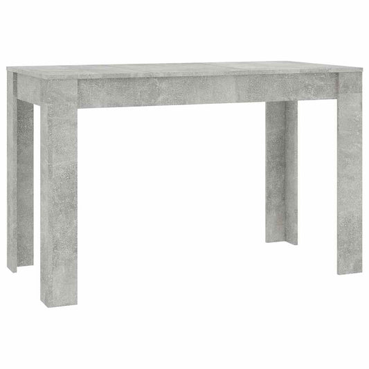 800436 vidaXL Dining Table Concrete Grey 120x60x76 cm Engineered Wood