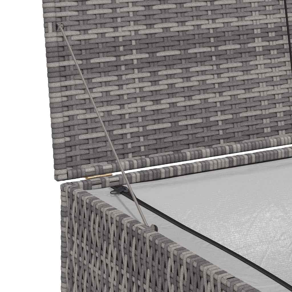 vidaXL Outdoor Storage Box | Grey | PE Rattan | 150x100x100 cm
