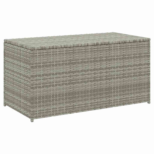 vidaXL Garden Storage Box Poly Rattan 100x50x50 cm Grey