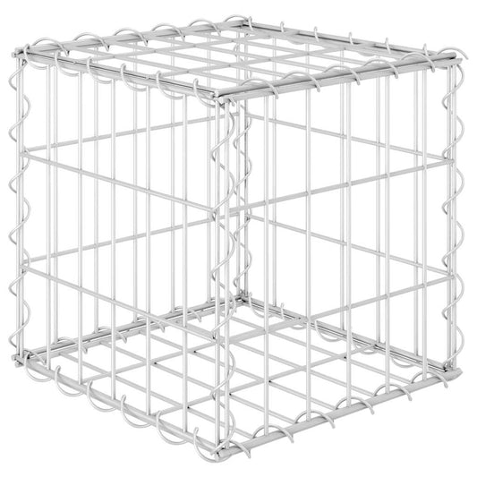 145648 vidaXL Cube Gabion Raised Bed Steel Wire 30x30x30 cm