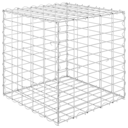 145650 vidaXL Cube Gabion Raised Bed Steel Wire 50x50x50 cm