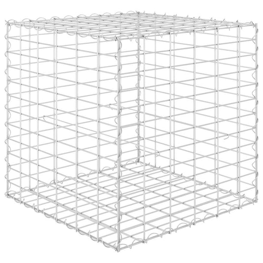 145651 vidaXL Cube Gabion Raised Bed Steel Wire 60x60x60 cm
