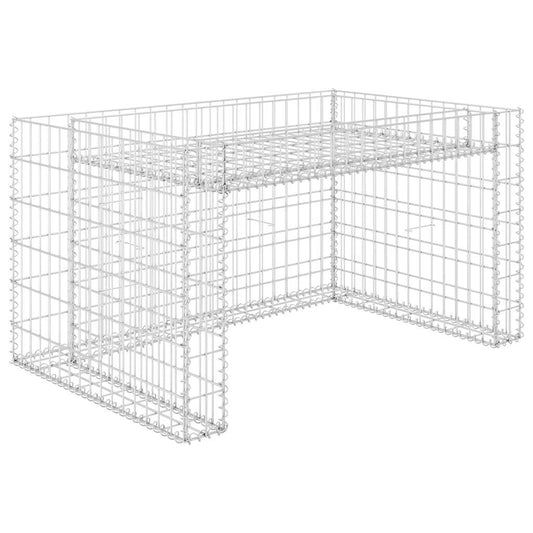 145655 vidaXL Lawn Mower Garage with Raised Bed 110x80x60 cm Steel Wire