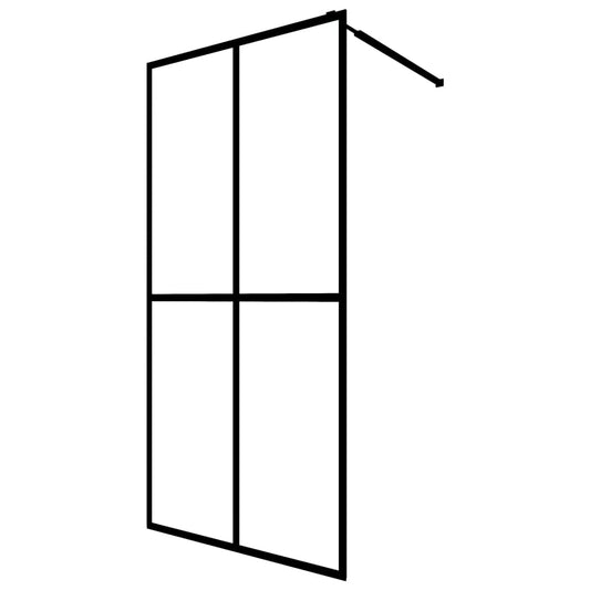 vidaXL Walk-in Shower Screen Frosted Tempered Glass 140x195 cm