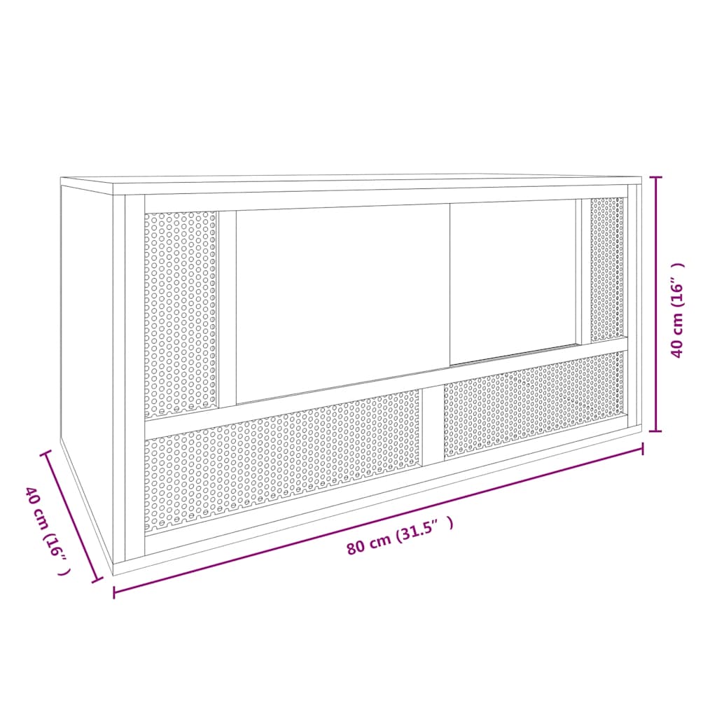 vidaXL Terrarium Engineered Wood