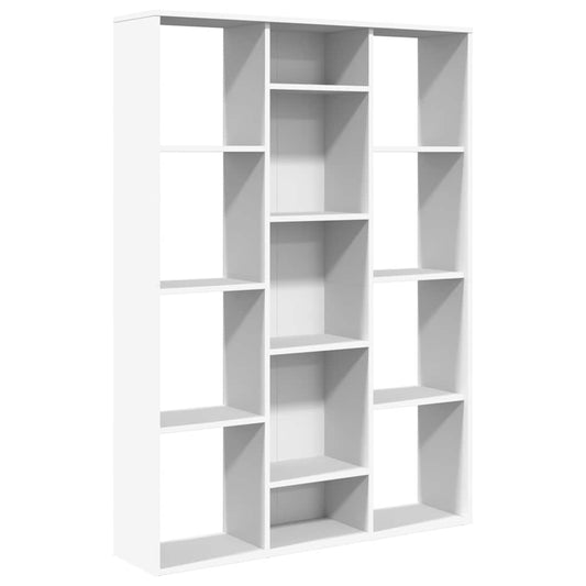 800441 vidaXL Room Divider/Book Cabinet White 100x24x140 cm Engineered Wood