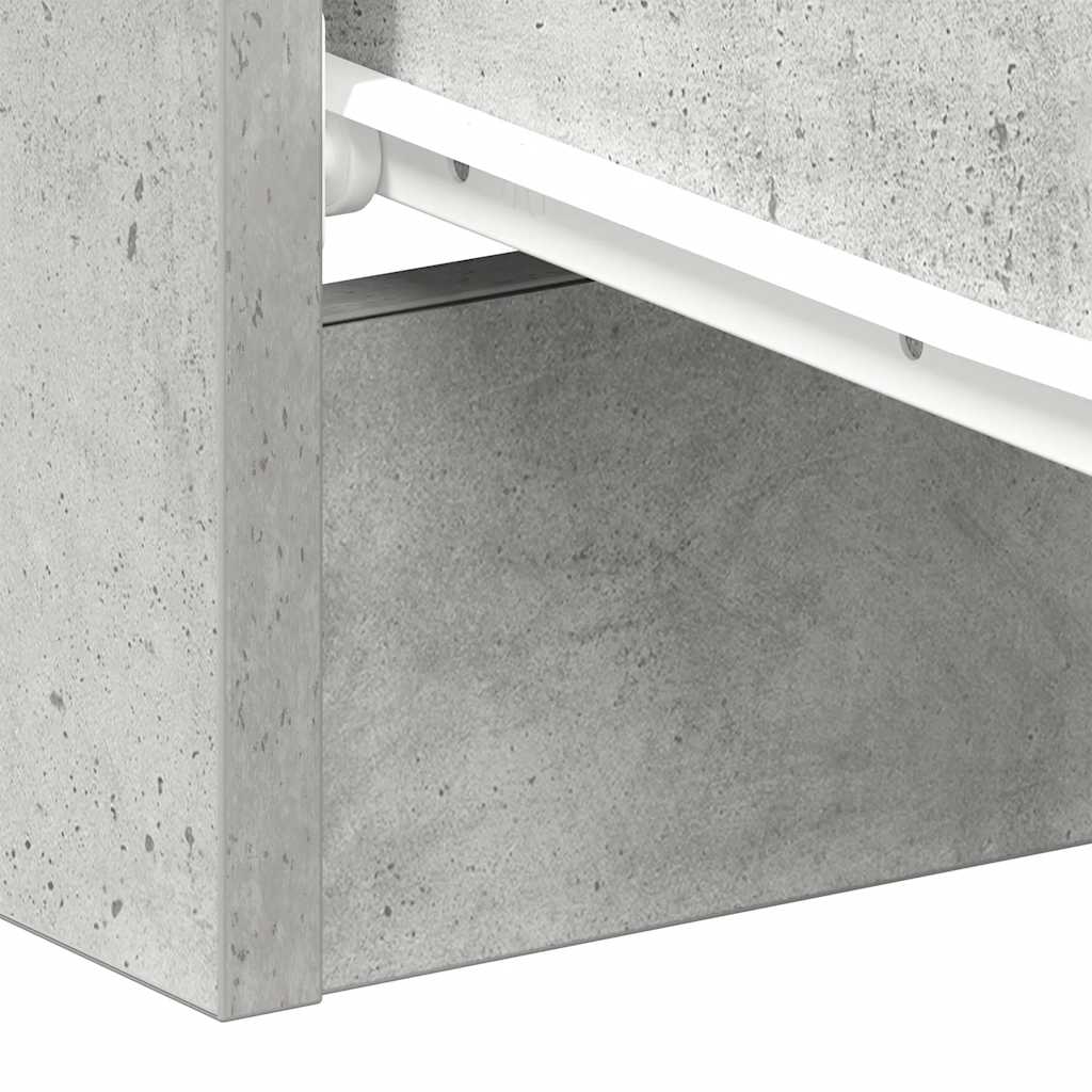 vidaXL Bedside Cabinets 2 pcs Concrete Grey 38x35x56 cm Engineered Wood