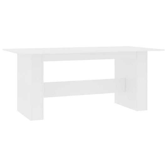800468 vidaXL Dining Table White 180x90x76 cm Engineered Wood