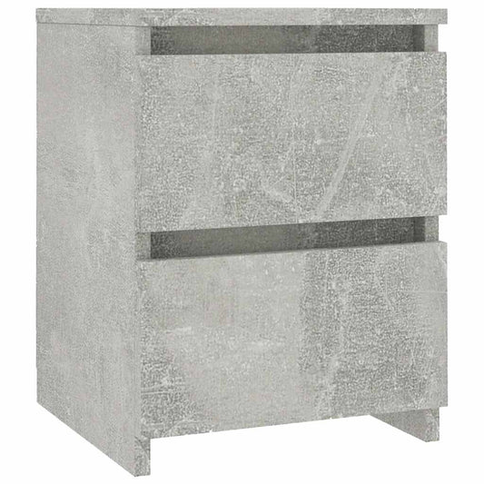 800521 vidaXL Bedside Cabinet Concrete Grey 30x30x40 cm Engineered Wood