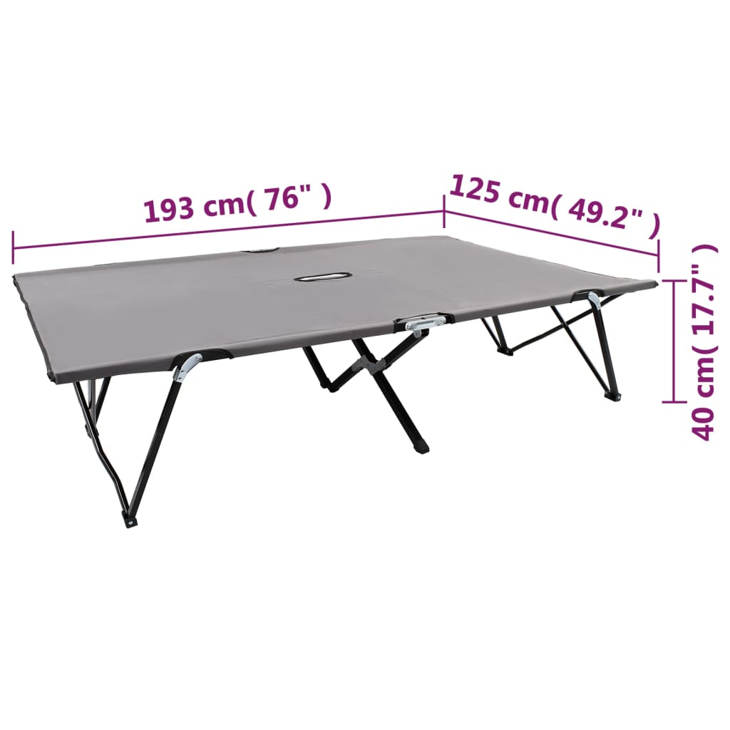 vidaXL Sun Lounger | Grey