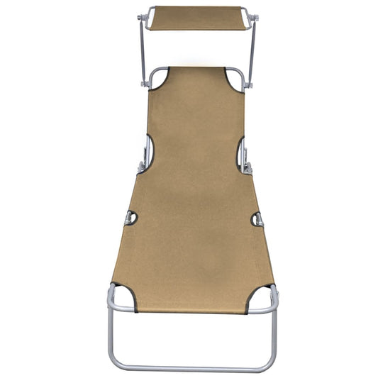 vidaXL Sunlounger | Taupe