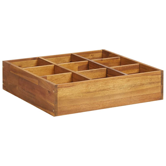 46575 vidaXL Herb Garden Raised Bed Solid Acacia Wood 60x60x15 cm