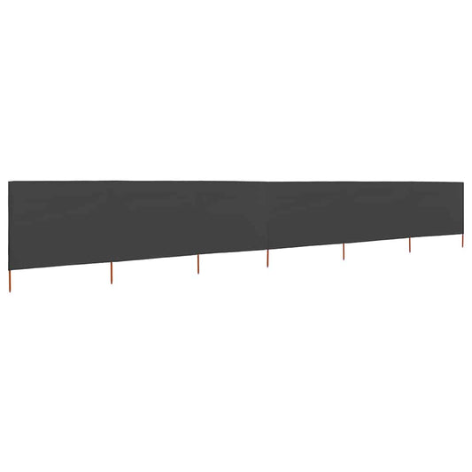 vidaXL 6-panel Wind Screen Fabric 800x160 cm Anthracite