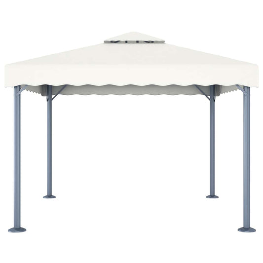 48058 vidaXL Gazebo 300x300 cm Cream Aluminium