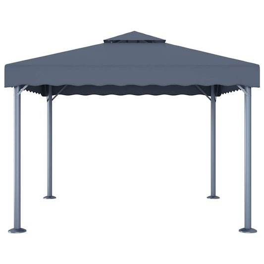 48059 vidaXL Gazebo 300x300 cm Anthracite Aluminium
