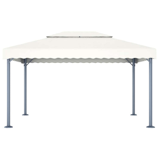 48062 vidaXL Gazebo 400x300 cm Cream Aluminium