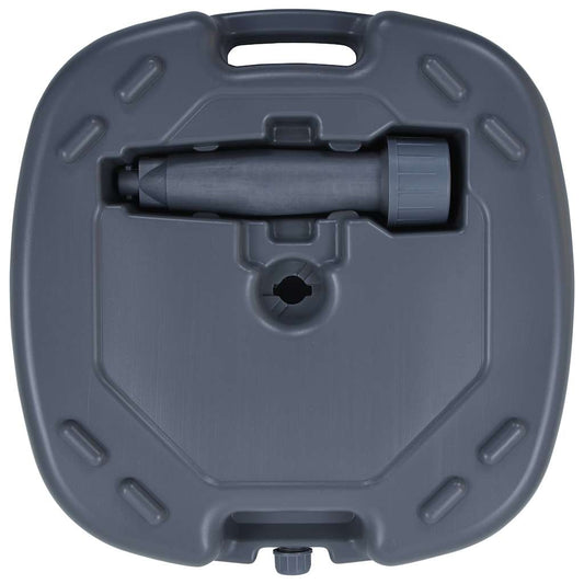 47684 vidaXL Portable Umbrella Base Grey Sand / Water Filled