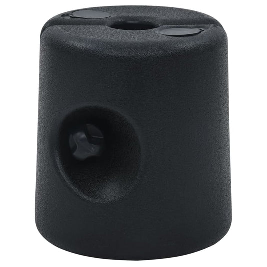 vidaXL Gazebo Weights 4 pcs PE Black