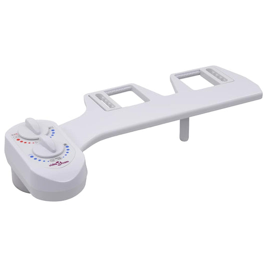 145291 vidaXL Bidet Toilet Seat Attachment Hot Cold Water Single Nozzle