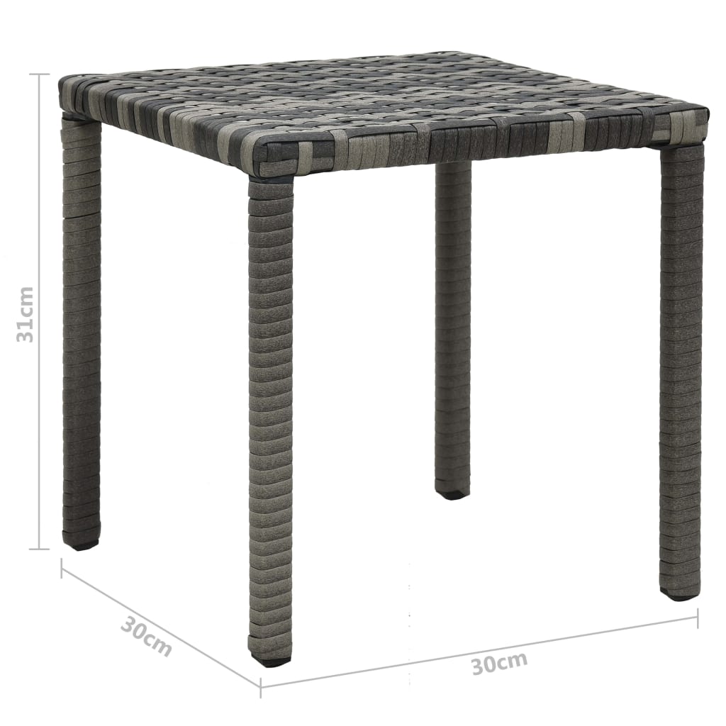 vidaXL Sun Lounger | Anthracite and Grey | PE Rattan and Powder-Coated Steel