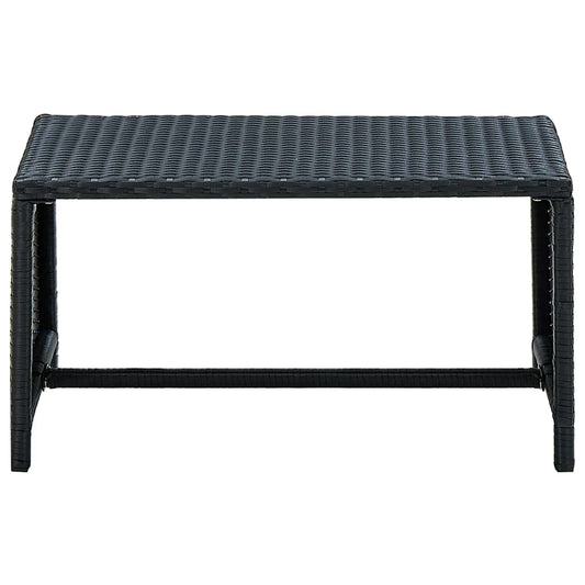 vidaXL Coffee Table Black 70x40x38 cm Poly Rattan