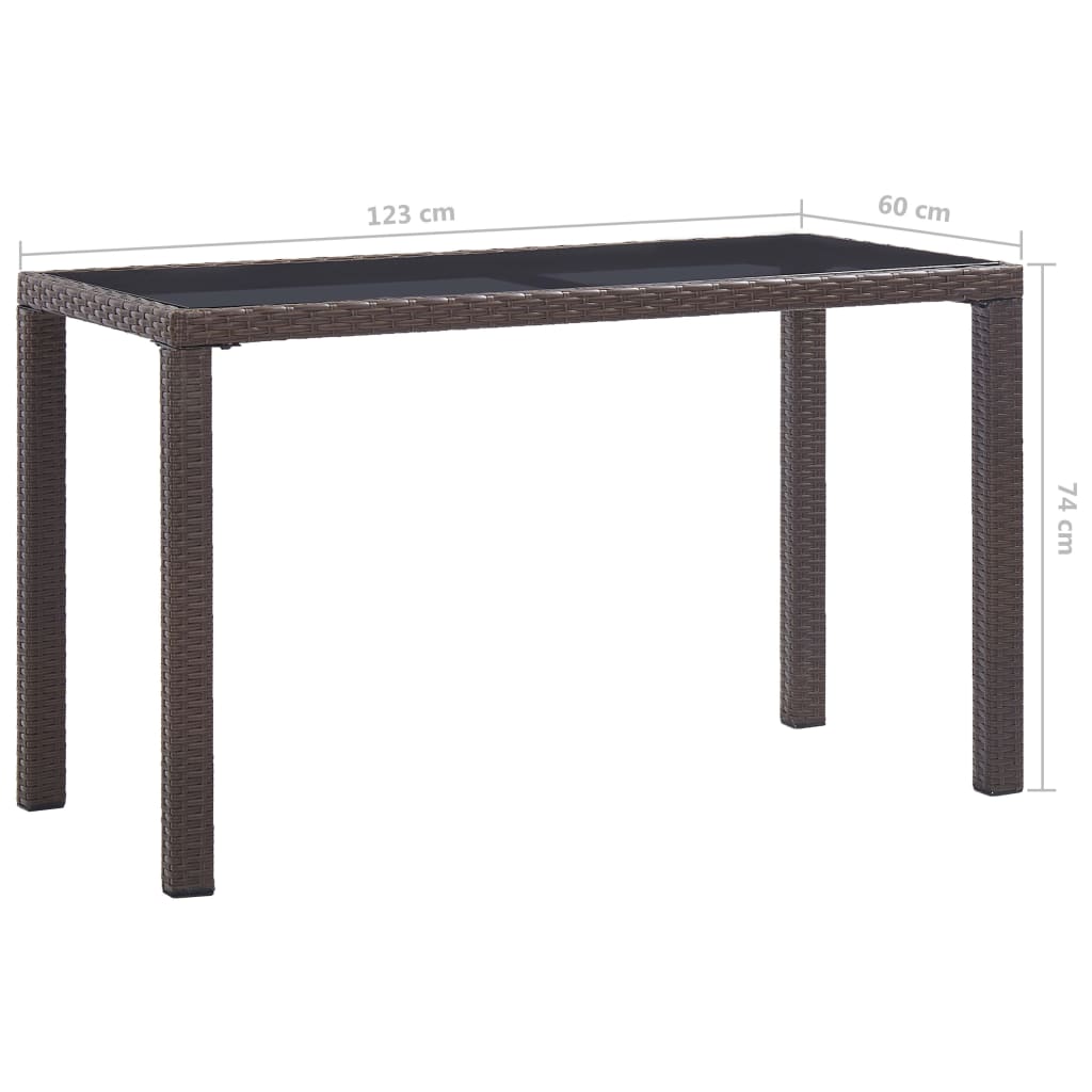 vidaXL Outdoor Dining Table | Brown