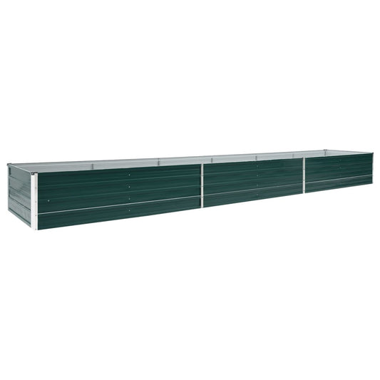 vidaXL Raised Bed | Green | Galvanised Steel | 480x80x45 cm | Durable