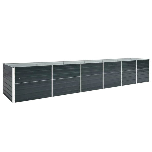 vidaXL Raised Bed | Anthracite | Galvanised Steel | Large | Raised Bed
