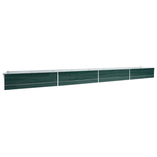 47073 vidaXL Garden Raised Bed Galvanised Steel 600x80x45 cm Green