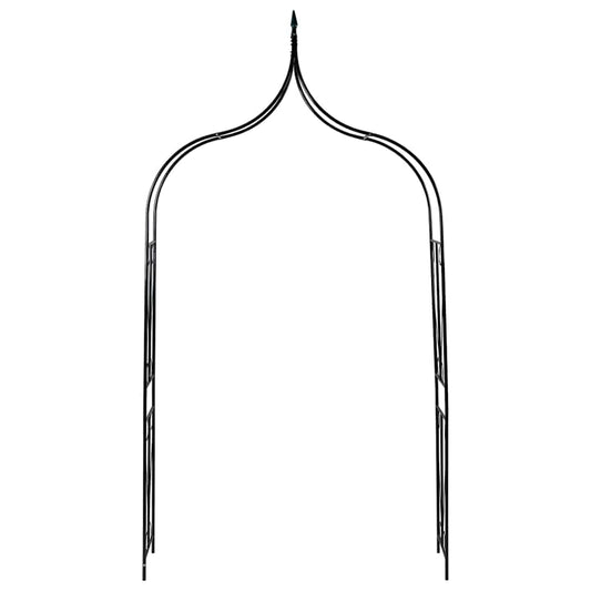 vidaXL Garden Arch Dark Green 142x37x275 cm Iron