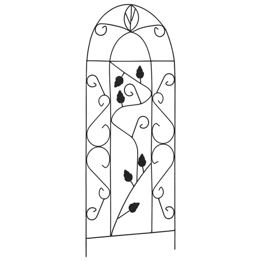 vidaXL Plant Climbing Racks 3 pcs Black 40x100 cm Iron