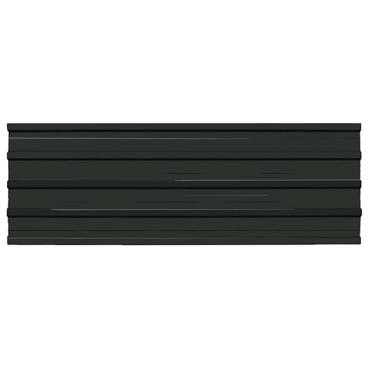 vidaXL Roof Panel 12 pcs Anthracite 129 x 45 cm Galvanised steel