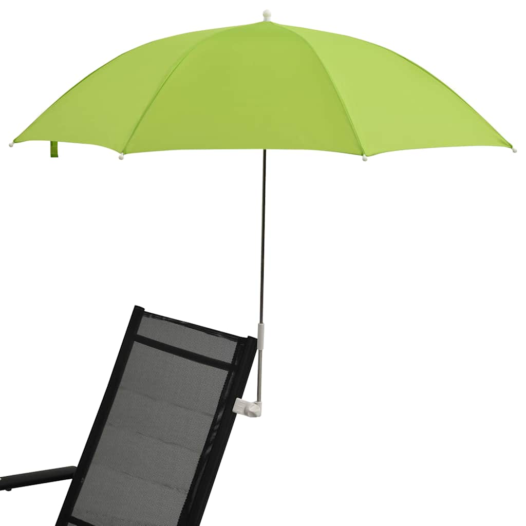 vidaXL Camping Chair Parasols 2 pcs Green 105 cm