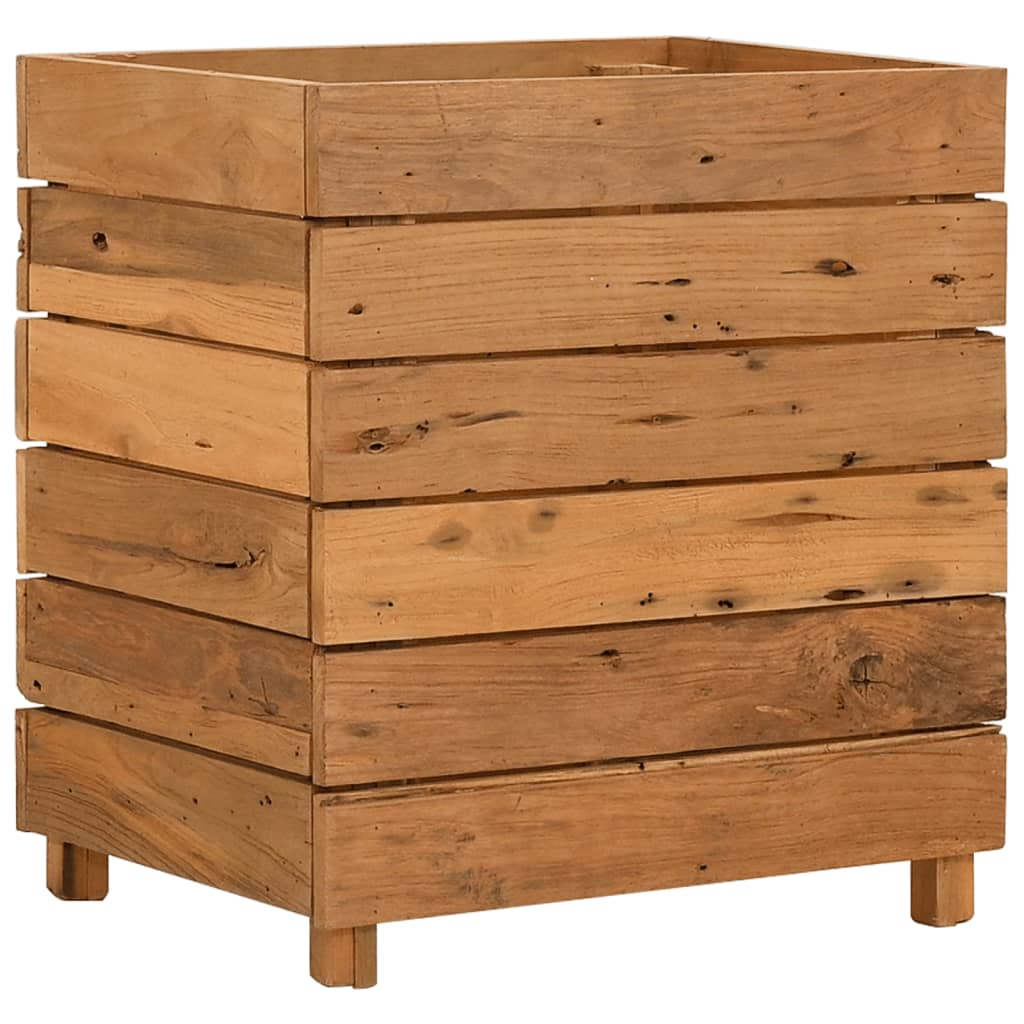 vidaXL Raised Bed | Varies with each piece | Recycled teak wood, steel
