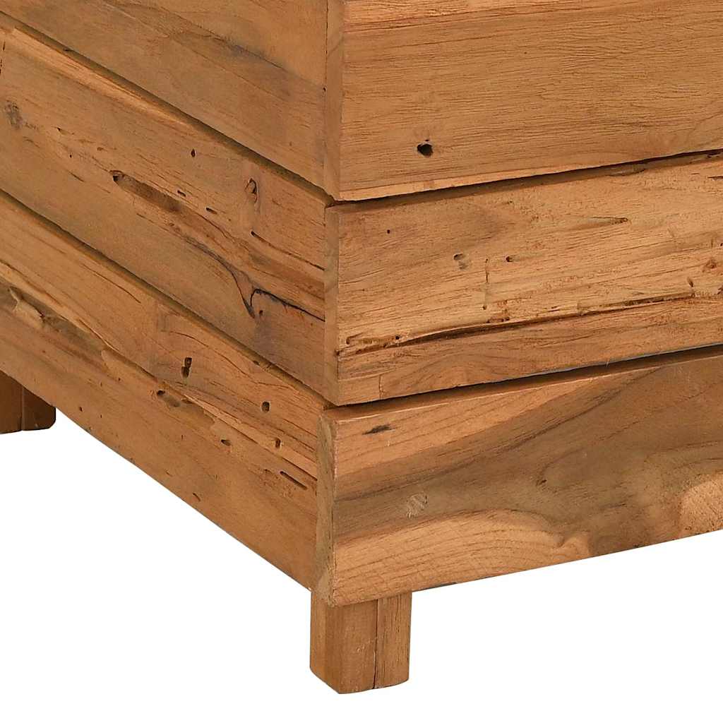 vidaXL Raised Bed 50x40x72 cm Recycled Teak Wood and Steel