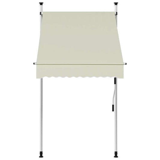 145833 vidaXL Manual Retractable Awning 100 cm Cream