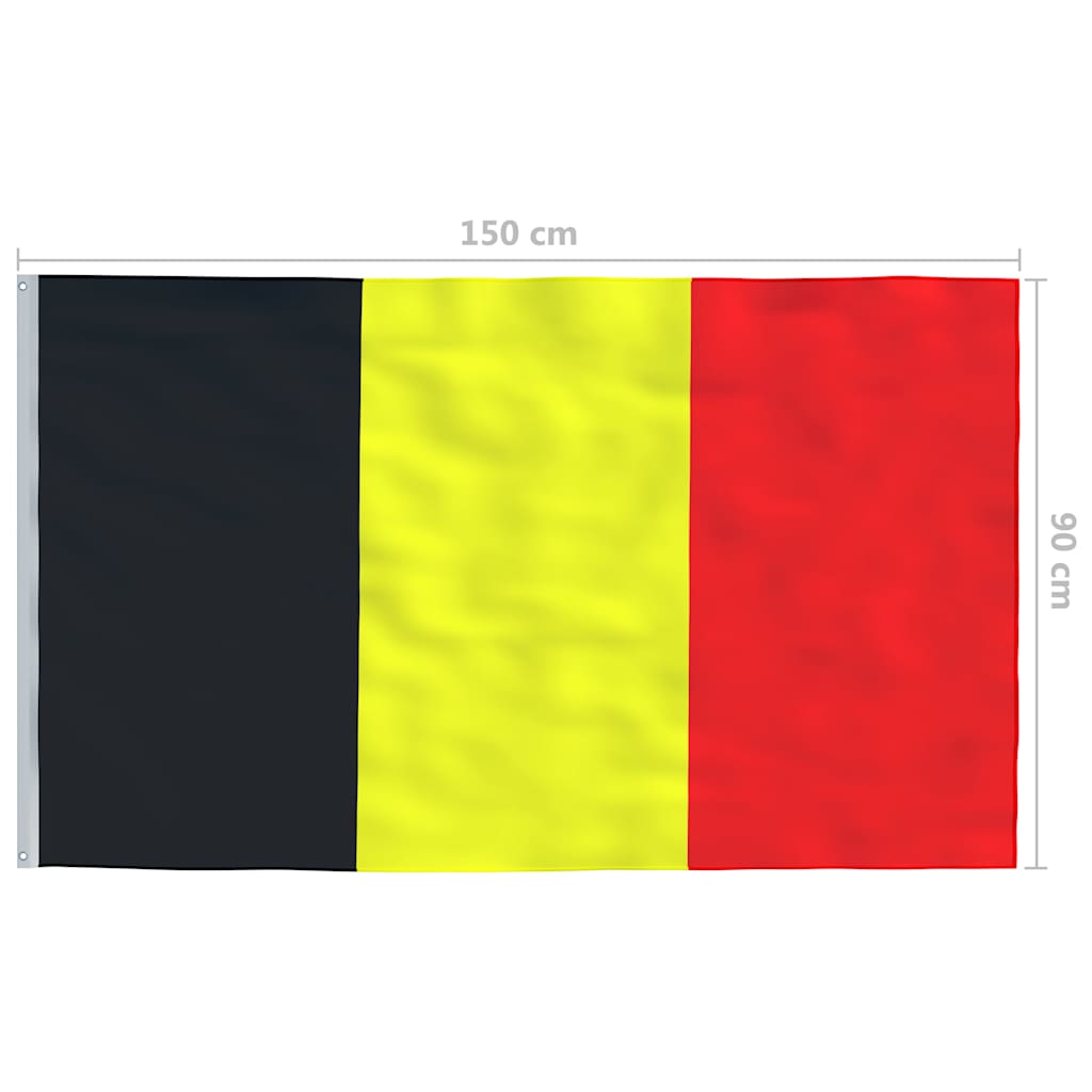 146040 vidaXL Belgium Flag 90x150 cm