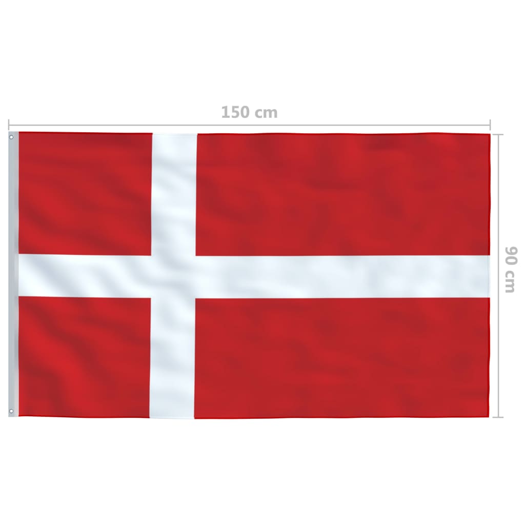 146042 vidaXL Denmark Flag 90x150 cm