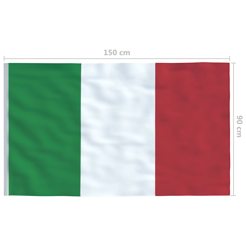 vidaXL Italy Flag 90x150 cm