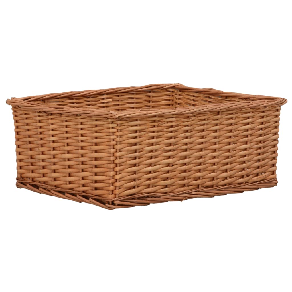 vidaXL Nesting Basket Set | Brown | Willow | Small, Medium, Large, Largest