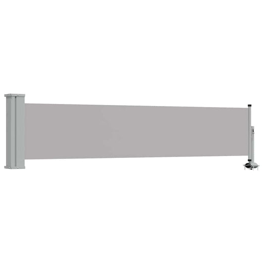 48354 vidaXL Patio Retractable Side Awning 60x300 cm Grey