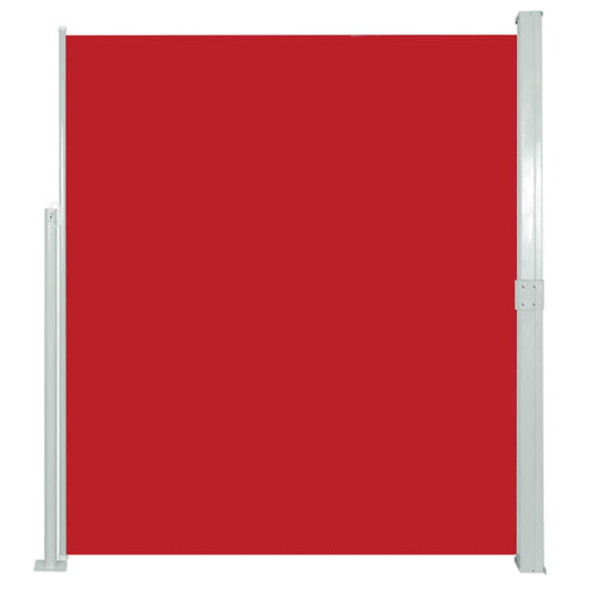 vidaXL Side Awning | Red and Grey | Polyester, Powder-coated steel | 170x300 cm