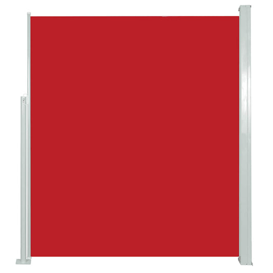 vidaXL Patio Retractable Side Awning 100x500 cm Red