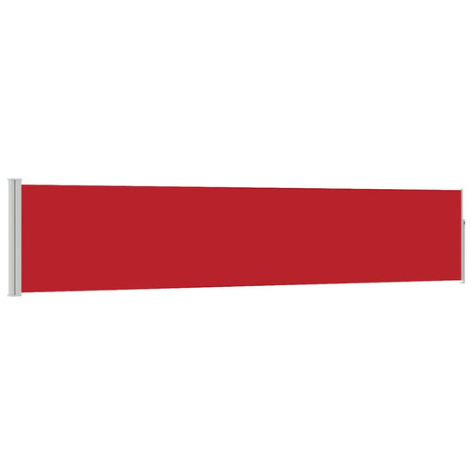 vidaXL Patio Retractable Side Awning 100x514 cm Red